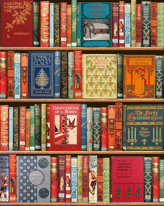 Christmas Bookshelf Advent Calendar Card