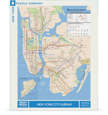 New York City Subway Map: 500-Piece Puzzle