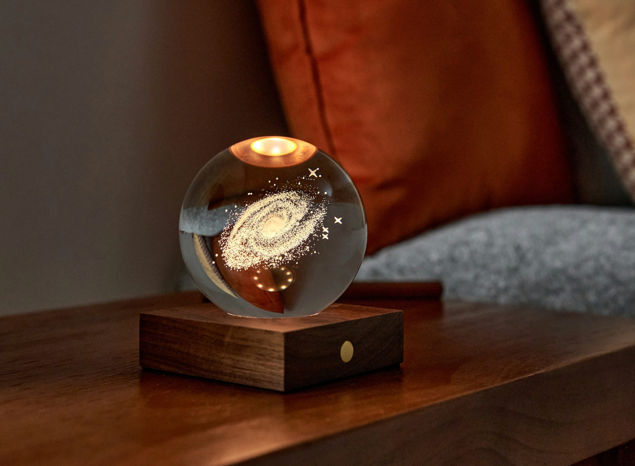 Illuminated Galaxy Crystal Ball – The Reader's Catalog Illuminated Galaxy Crystal Ball – The Reader's Catalog
