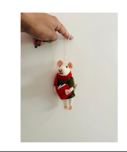 Reader Mouse Ornament