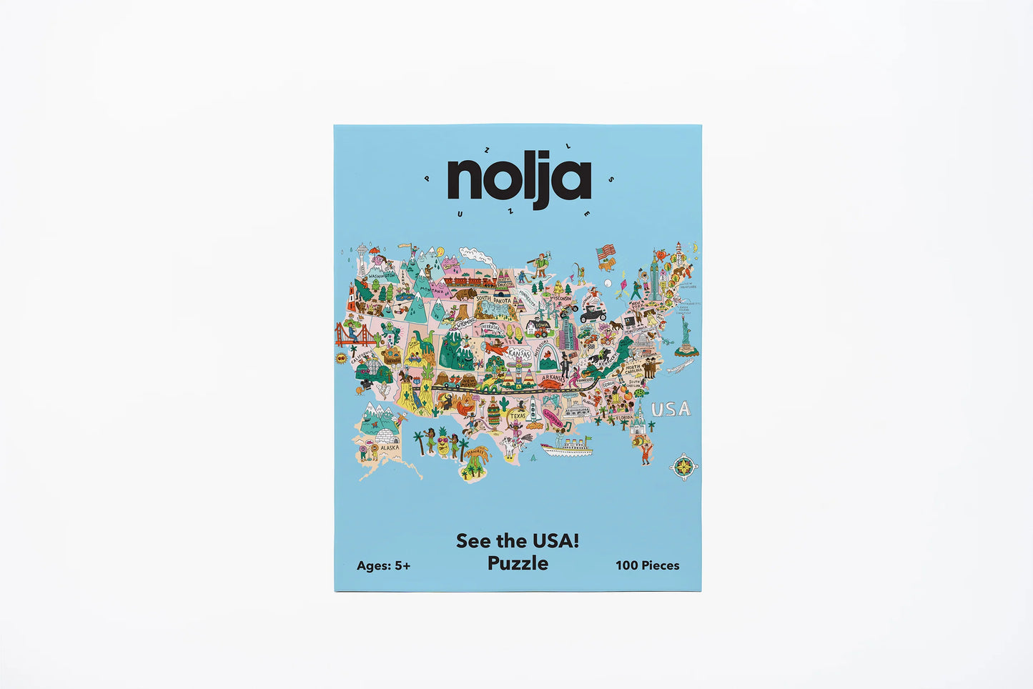 See the USA: 100-Piece Puzzle