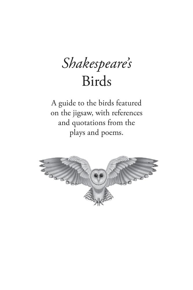 Shakespeare’s Birds: 1,000-Piece Puzzle