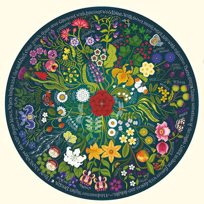 Shakespeare’s Flowers: 1,000-Piece Puzzle