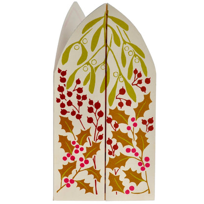Winter Bird Triptych Holiday Card
