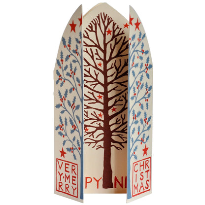 Winter Trees Triptych Holiday Card