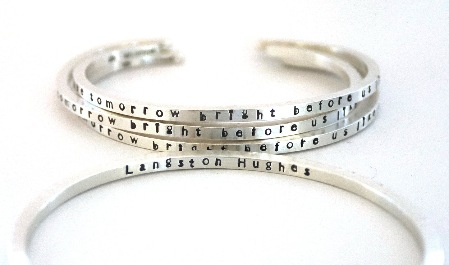 Langston Hughes Silver Bracelet