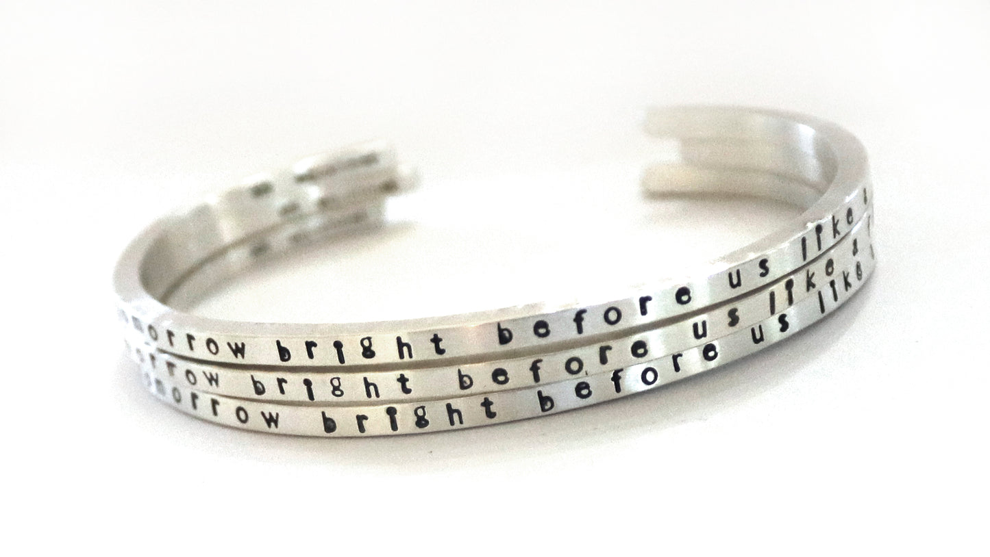 Langston Hughes Silver Bracelet