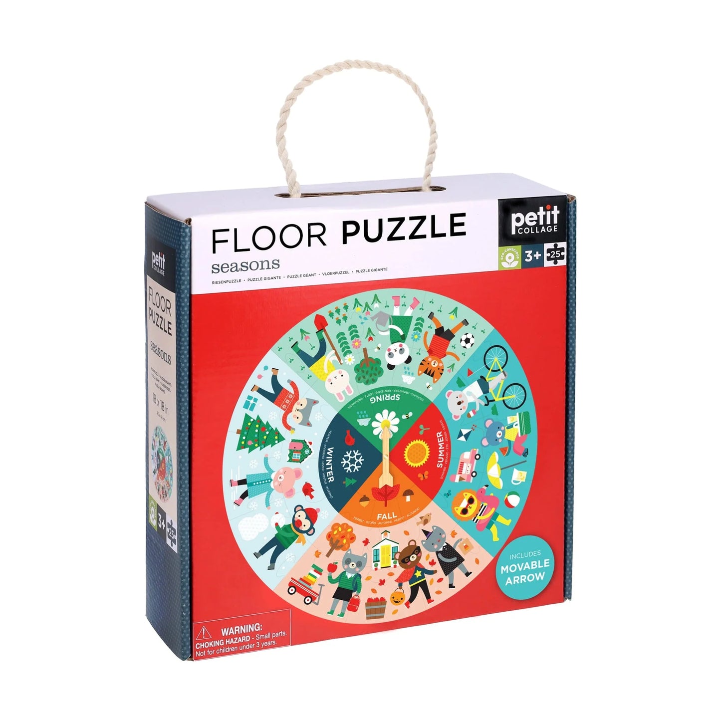 Learn the Seasons: 25-Piece Floor Puzzle