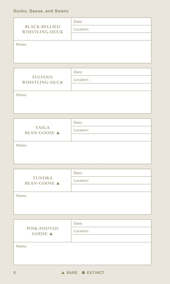 The Sibley Birder’s Life List & Field Diary