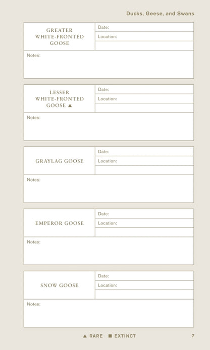 The Sibley Birder’s Life List & Field Diary