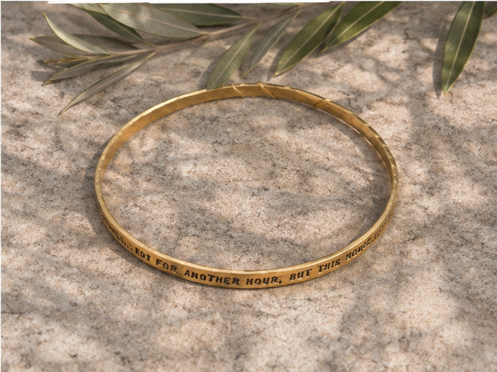 Walt Whitman Gold Happiness Bracelet