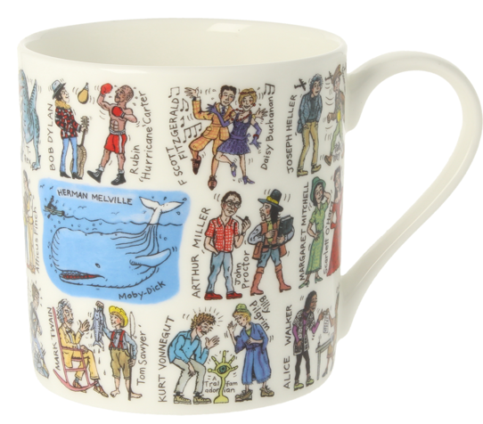 USA Writers and Characters Mug