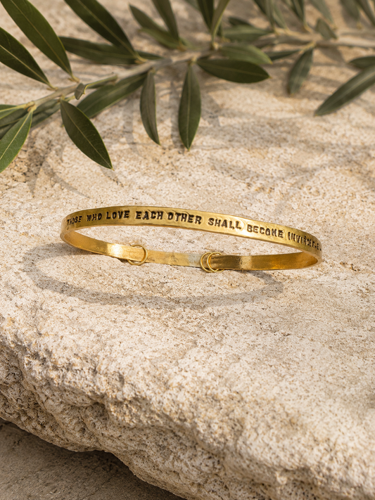 “Those Who Love Each Other” Gold Bracelet