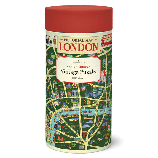 Vintage Map of London: 1,000-Piece Puzzle