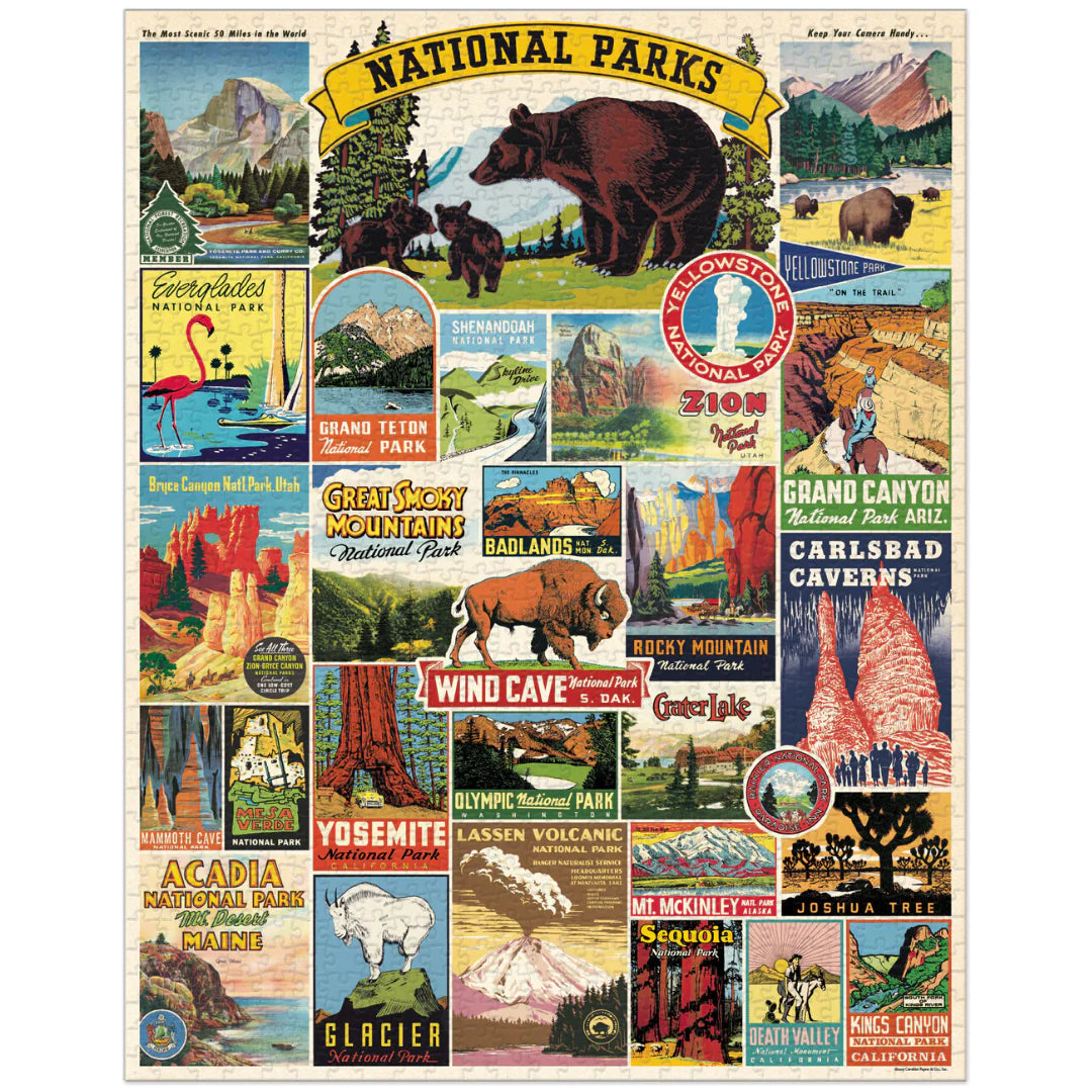 National Parks Vintage Posters: 1,000-Piece Puzzle