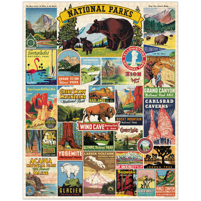 National Parks Vintage Posters: 1,000-Piece Puzzle