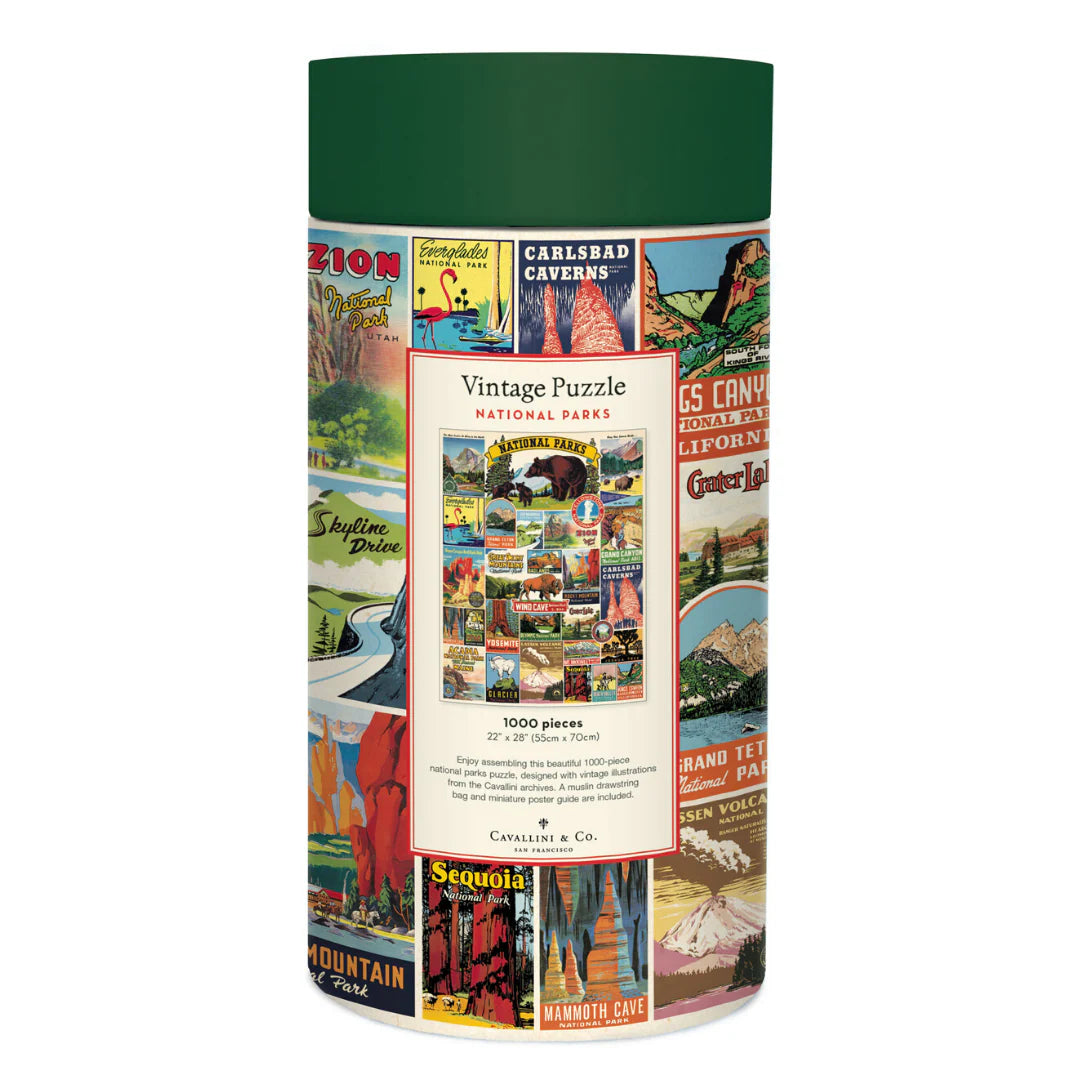 National Parks Vintage Posters: 1,000-Piece Puzzle