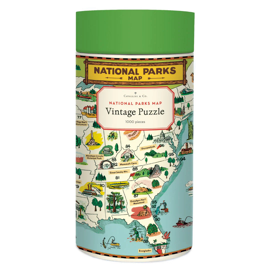 Map of National Parks: 1,000-Piece Puzzle