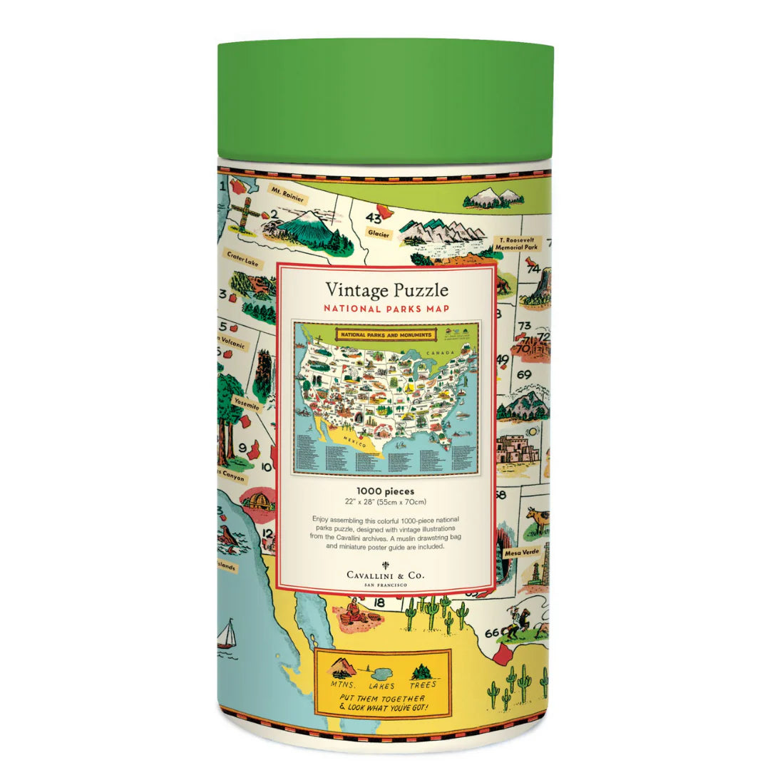Map of National Parks: 1,000-Piece Puzzle