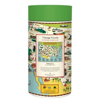 Map of National Parks: 1,000-Piece Puzzle