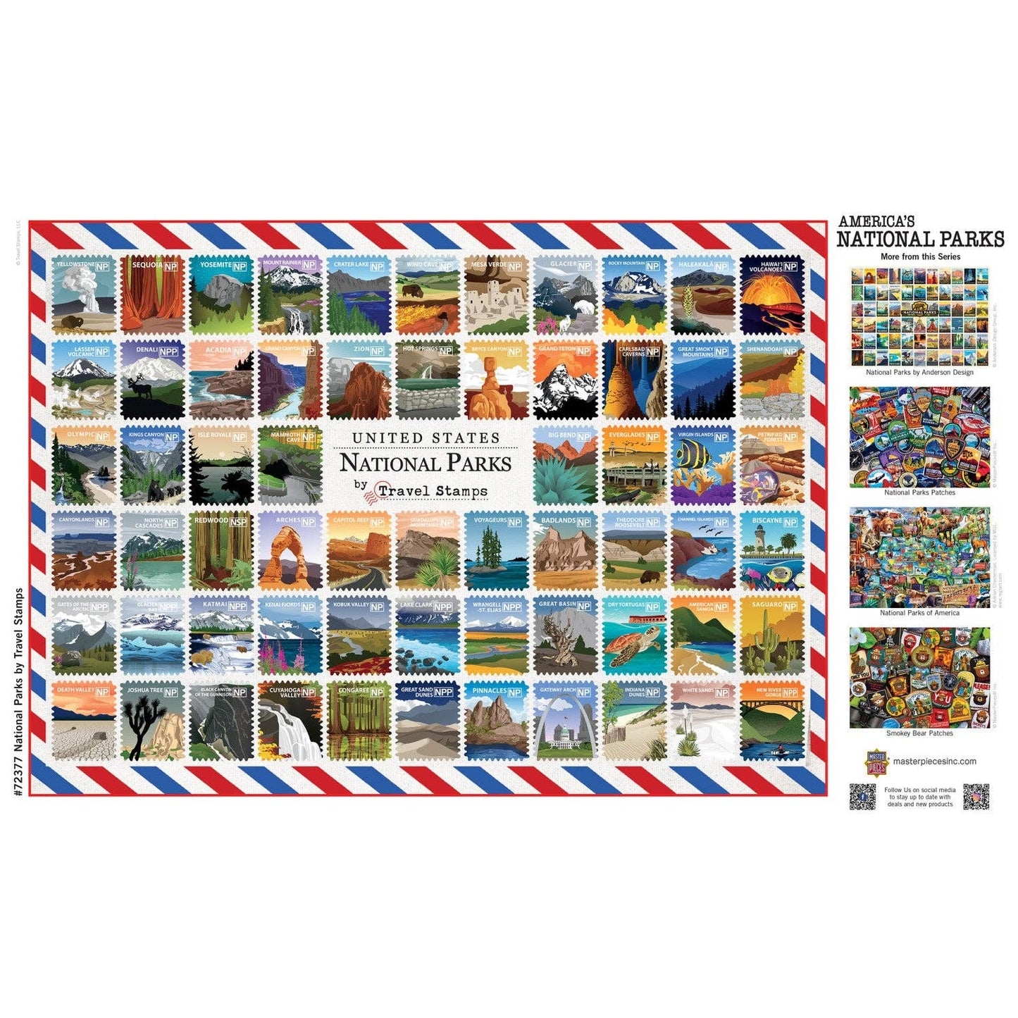 National Parks Travel Stamps: 1,000-Piece Puzzle