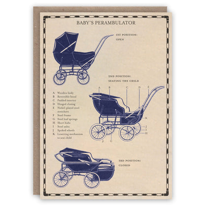 Baby’s Pram Arrival Card