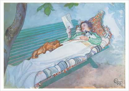 Reading Woman Notecard Set
