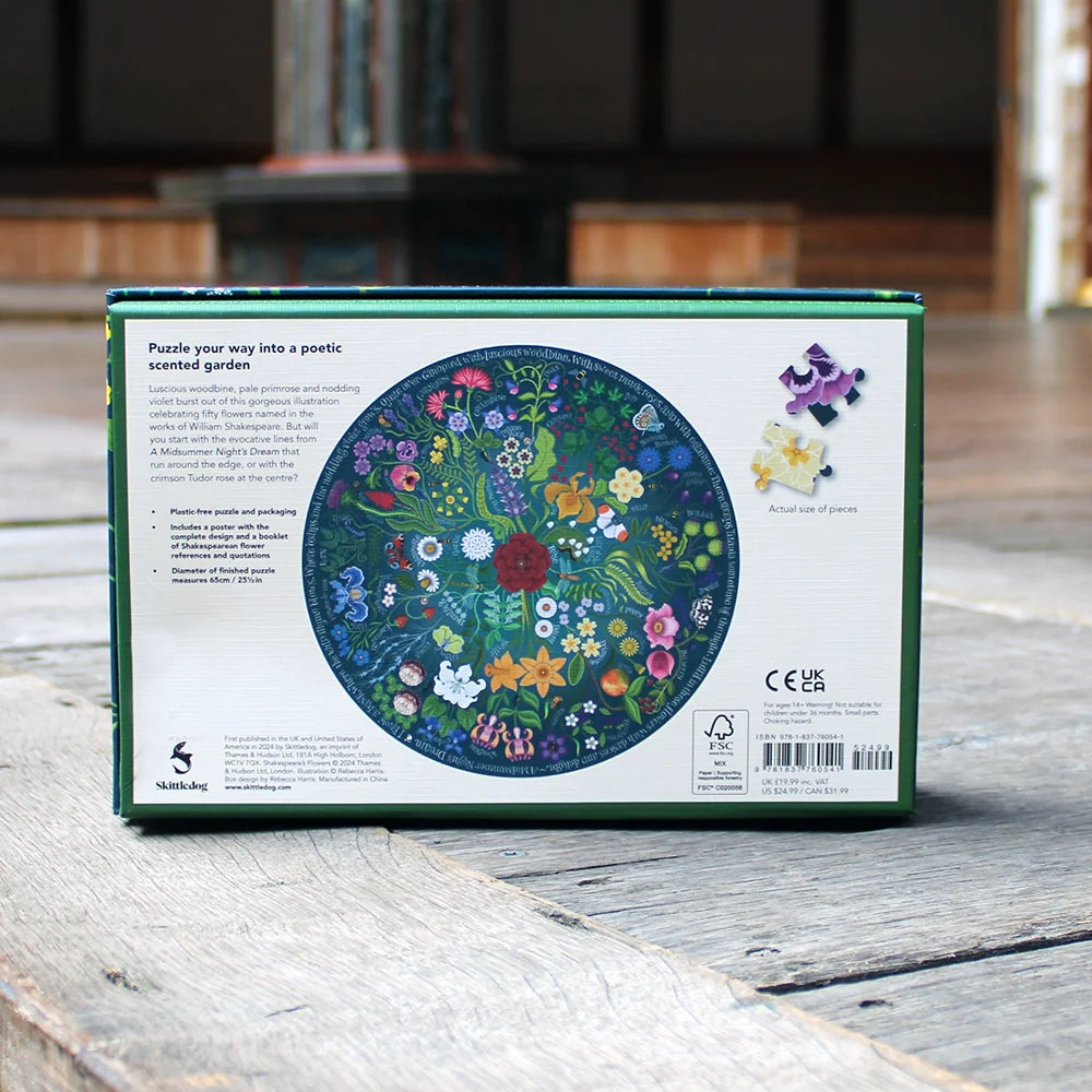 Shakespeare’s Flowers: 1,000-Piece Puzzle