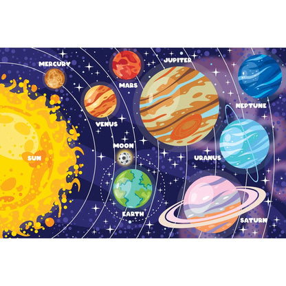 Glow-in-the-Dark Solar System: 48-Piece Floor Puzzle