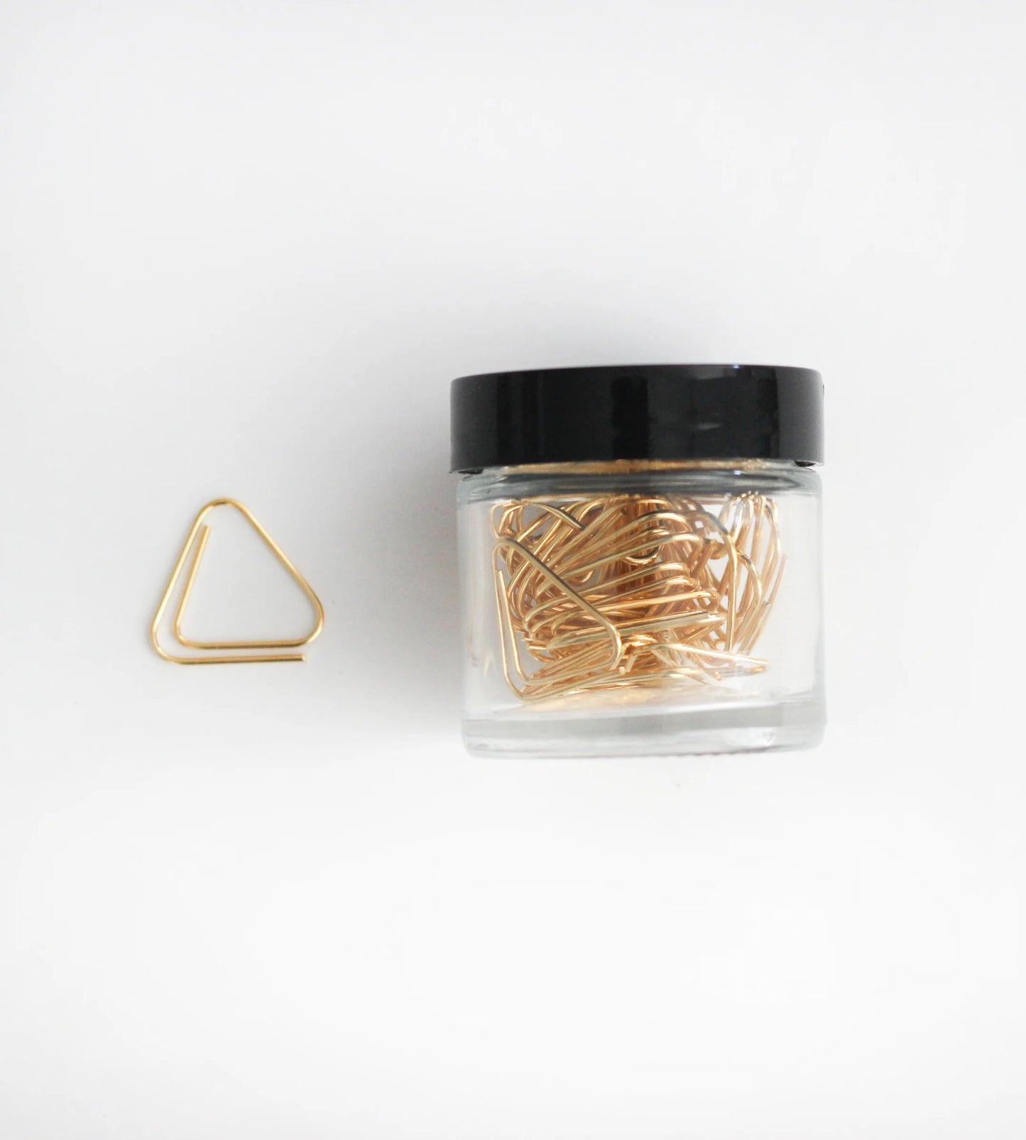Gold Triangle Paper Clips