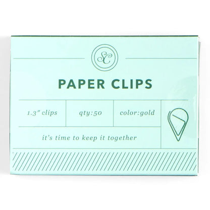 Stylish Gold Paperclips