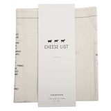 Cheese List Tea Towel
