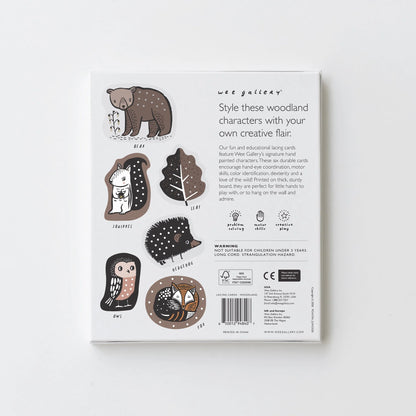 Woodland Animal Lacing Cards