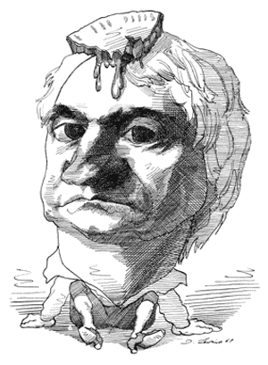 Isaac Newton Portrait Drawing