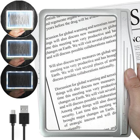 Rechargeable Dimmable Page Magnifier