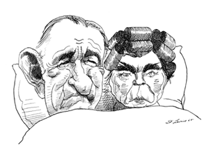 Lyndon Johnson and Brezhnev