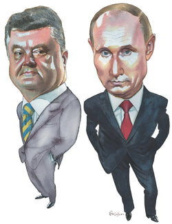Petro Poroshenko and Vladimir Putin