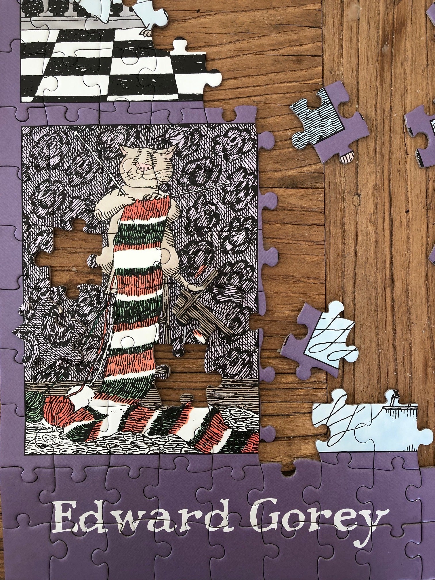 Edward Gorey Dancing Cats: 300-Piece Puzzle – The Reader's Catalog