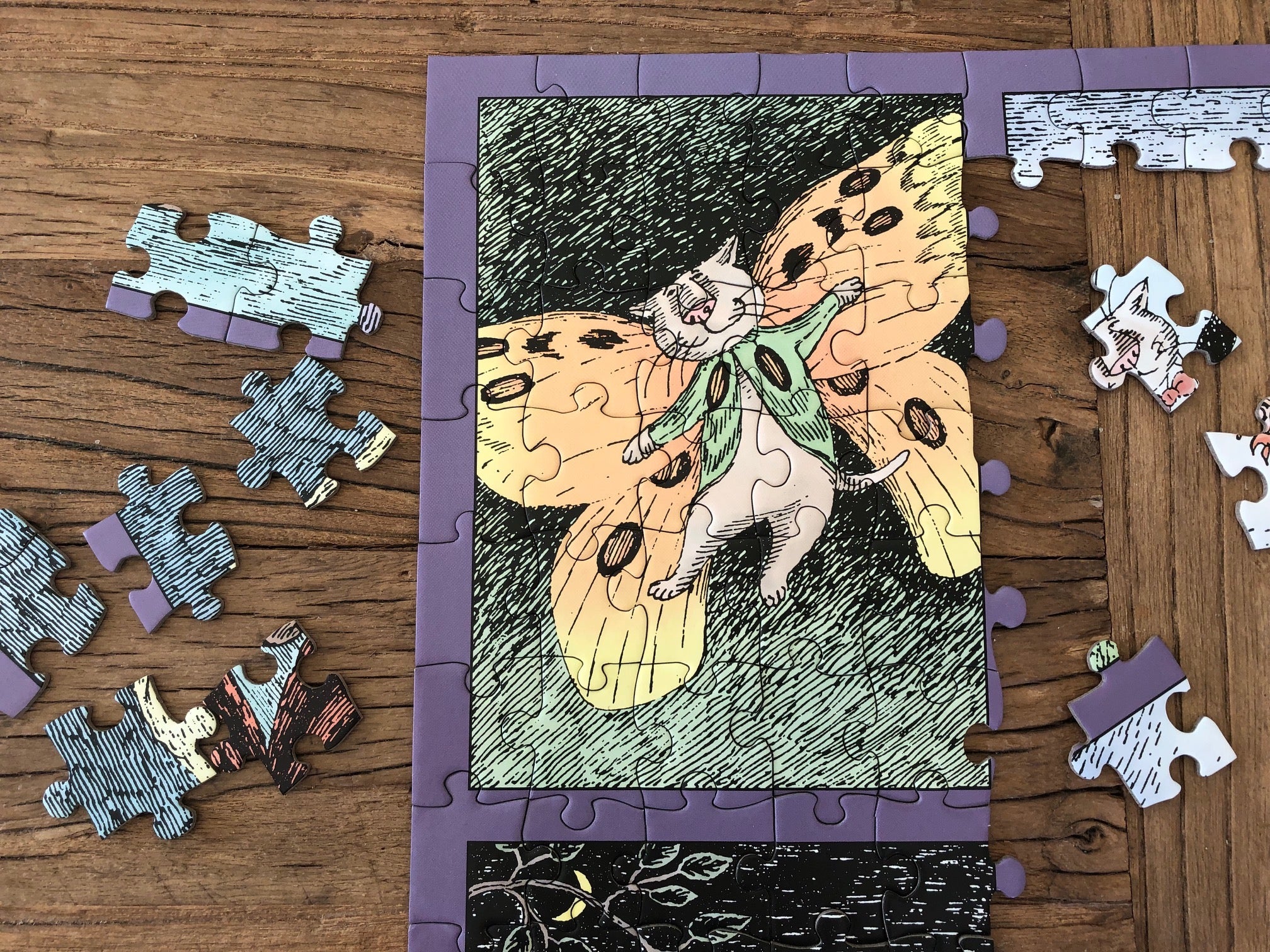 Edward Gorey Dancing Cats: 300-Piece Puzzle – The Reader's Catalog