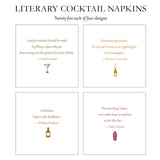Literary Quotes Cocktail Napkins