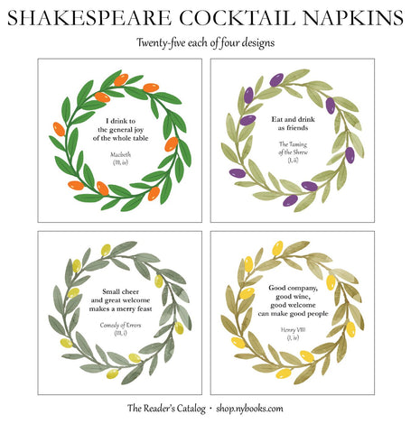 Shakespeare Cocktail Napkins