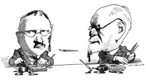 Sigmund Freud and Carl Jung