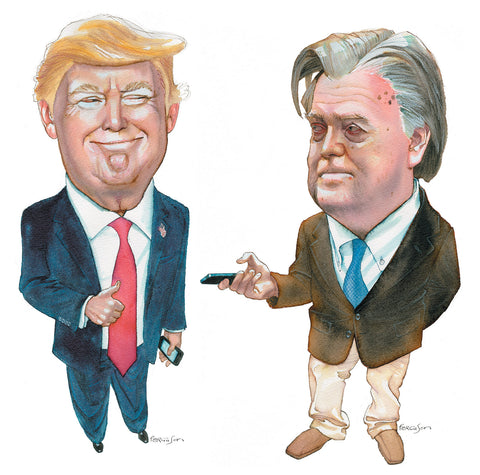 Donald Trump and Steve Bannon