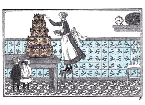 Edward Gorey Birthday Cake Cards