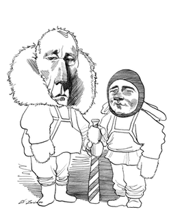 Roald Amundsen and Robert Falcon Scott