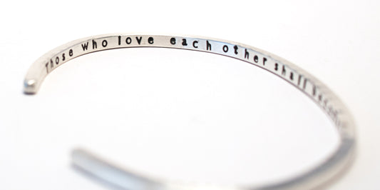 “Those Who Love Each Other” Sterling Silver Bracelet