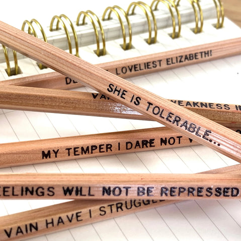 Mr. Darcy Quotation Pencils