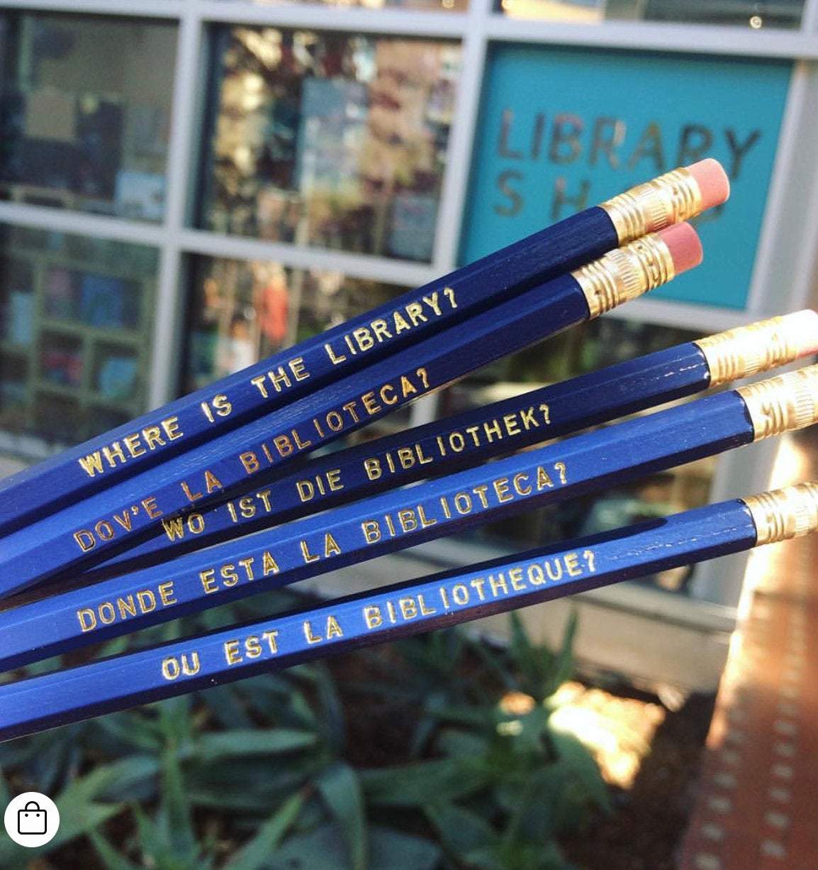 “WHERE IS THE LIBRARY?” Language Pencils