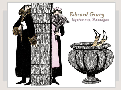 Edward Gorey Mysterious Messages Book of Postcards