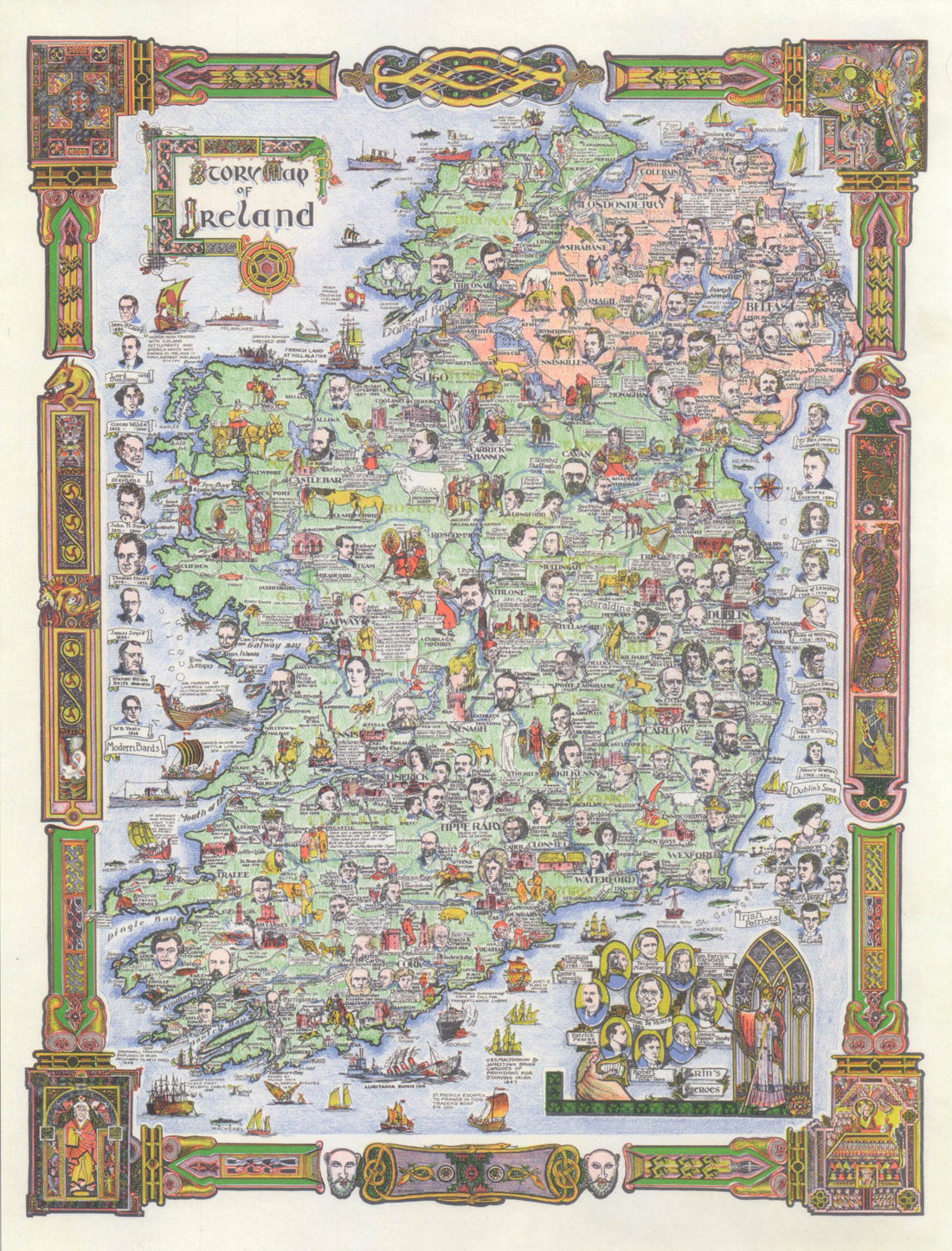 Story Map of Ireland: 500-Piece Puzzle – The Reader's Catalog